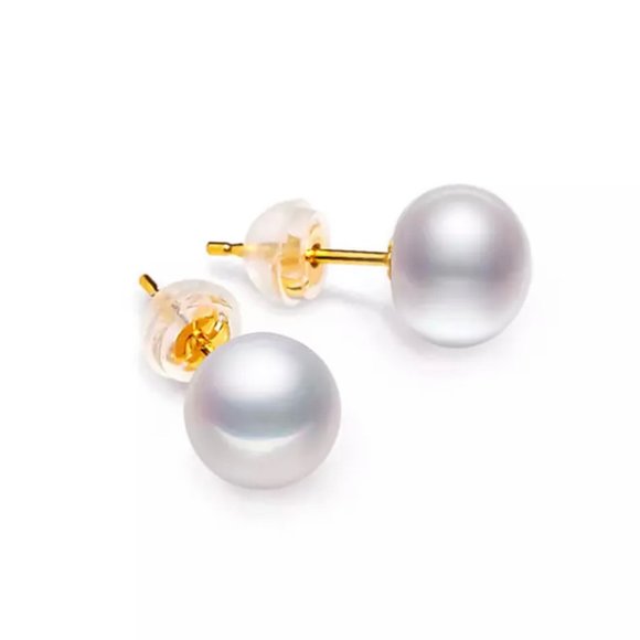 18K SOLID GOLD FRESHWATER PENDANT EARRINGS SET - Picture 2 of 9